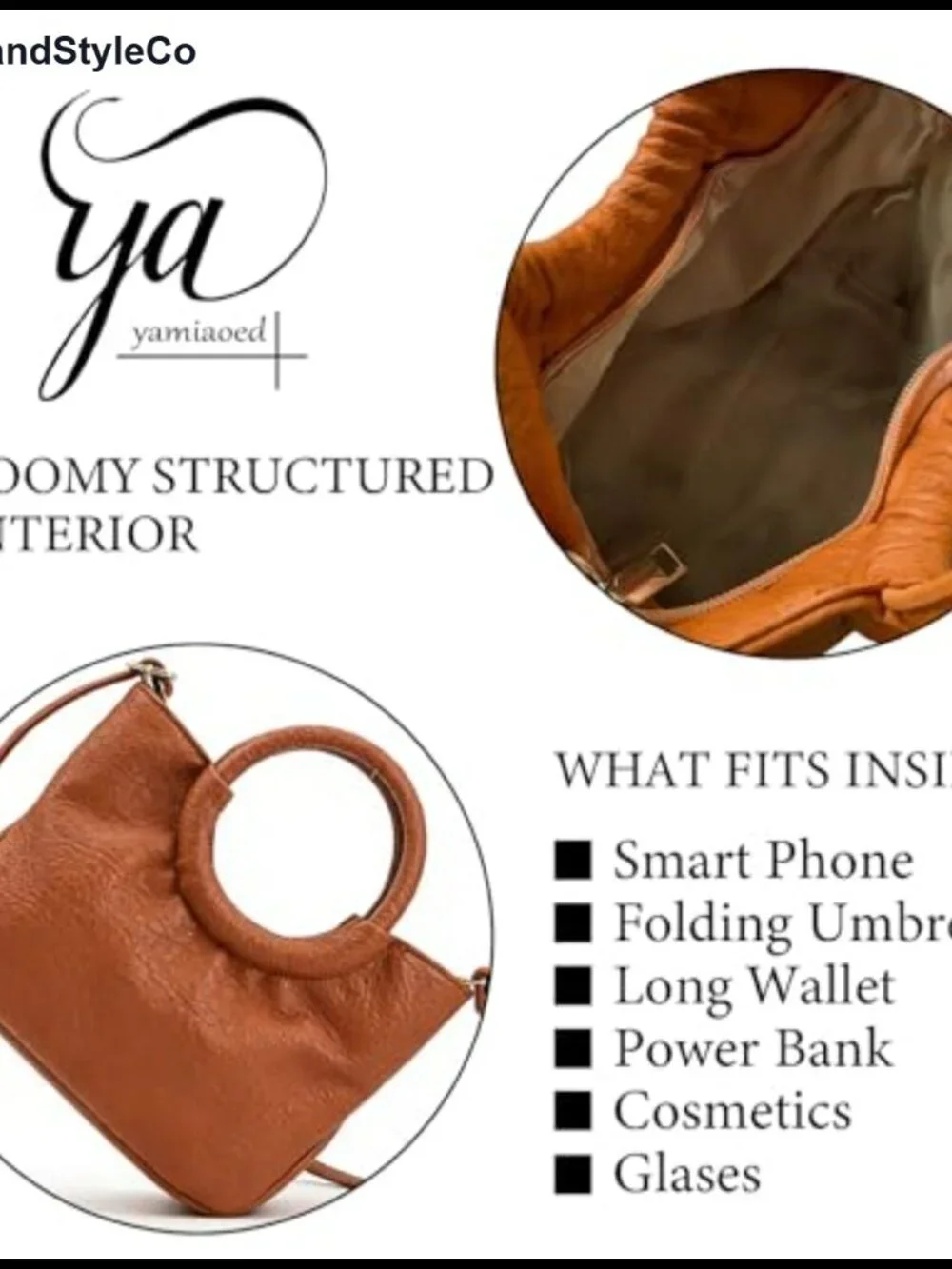 Hobo Purse Crossbody Bag PU Leather Chic Crescent Clutch for Women